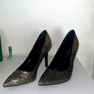 Guess Gold Shimmer Heels